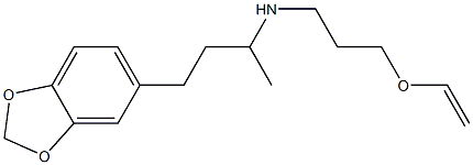[4-(2H-1,3-benzodioxol-5-yl)butan-2-yl][3-(ethenyloxy)propyl]amine Structure