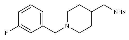 {1-[(3-fluorophenyl)methyl]piperidin-4-yl}methanamine