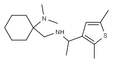 1-({[1-(2,5-dimethylthiophen-3-yl)ethyl]amino}methyl)-N,N-dimethylcyclohexan-1-amine