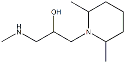 1-(2,6-dimethylpiperidin-1-yl)-3-(methylamino)propan-2-ol Structure