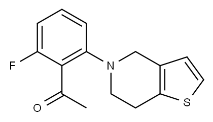 1-(2-fluoro-6-{4H,5H,6H,7H-thieno[3,2-c]pyridin-5-yl}phenyl)ethan-1-one