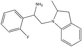1-(2-fluorophenyl)-2-(2-methyl-2,3-dihydro-1H-indol-1-yl)ethan-1-amine