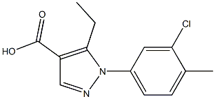 1-(3-chloro-4-methylphenyl)-5-ethyl-1H-pyrazole-4-carboxylic acid