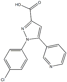 1-(4-chlorophenyl)-5-(pyridin-3-yl)-1H-pyrazole-3-carboxylic acid