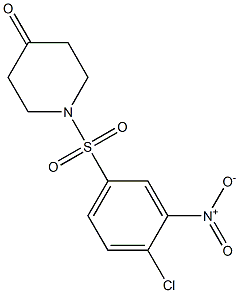 1-[(4-chloro-3-nitrobenzene)sulfonyl]piperidin-4-one