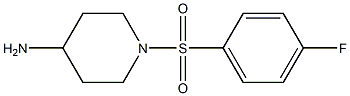 1-[(4-fluorophenyl)sulfonyl]piperidin-4-amine