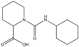 1-[(cyclohexylamino)carbonyl]piperidine-2-carboxylic acid Structure