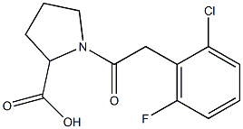 1-[2-(2-chloro-6-fluorophenyl)acetyl]pyrrolidine-2-carboxylic acid