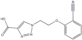 1-[2-(2-cyanophenoxy)ethyl]-1H-1,2,3-triazole-4-carboxylic acid