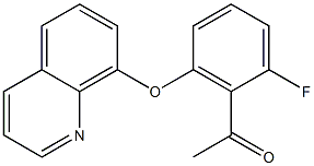 1-[2-fluoro-6-(quinolin-8-yloxy)phenyl]ethan-1-one