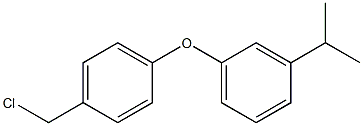 1-[4-(chloromethyl)phenoxy]-3-(propan-2-yl)benzene