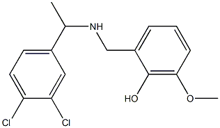 2-({[1-(3,4-dichlorophenyl)ethyl]amino}methyl)-6-methoxyphenol