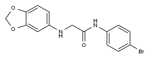 2-(2H-1,3-benzodioxol-5-ylamino)-N-(4-bromophenyl)acetamide