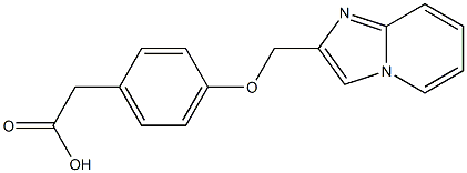 2-(4-{imidazo[1,2-a]pyridin-2-ylmethoxy}phenyl)acetic acid Structure
