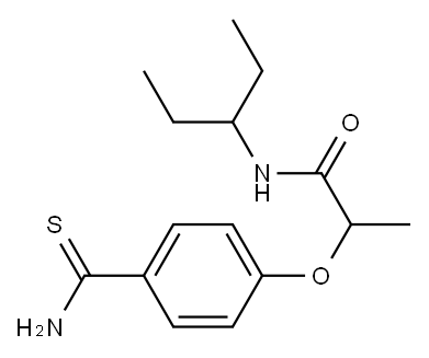 2-(4-carbamothioylphenoxy)-N-(pentan-3-yl)propanamide
