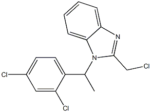 2-(chloromethyl)-1-[1-(2,4-dichlorophenyl)ethyl]-1H-1,3-benzodiazole