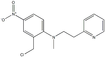 2-(chloromethyl)-N-methyl-4-nitro-N-[2-(pyridin-2-yl)ethyl]aniline Structure