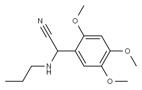 2-(propylamino)-2-(2,4,5-trimethoxyphenyl)acetonitrile