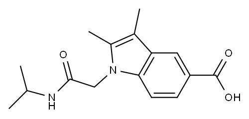 2,3-dimethyl-1-[(propan-2-ylcarbamoyl)methyl]-1H-indole-5-carboxylic acid