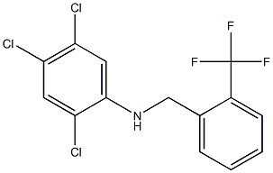 2,4,5-trichloro-N-{[2-(trifluoromethyl)phenyl]methyl}aniline