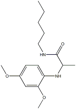 2-[(2,4-dimethoxyphenyl)amino]-N-pentylpropanamide
