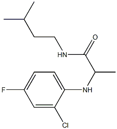 2-[(2-chloro-4-fluorophenyl)amino]-N-(3-methylbutyl)propanamide