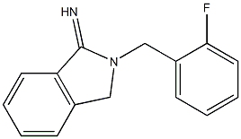 2-[(2-fluorophenyl)methyl]-2,3-dihydro-1H-isoindol-1-imine Structure