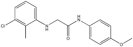 2-[(3-chloro-2-methylphenyl)amino]-N-(4-methoxyphenyl)acetamide
