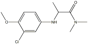 2-[(3-chloro-4-methoxyphenyl)amino]-N,N-dimethylpropanamide