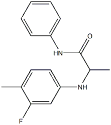2-[(3-fluoro-4-methylphenyl)amino]-N-phenylpropanamide