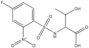 2-[(4-fluoro-2-nitrobenzene)sulfonamido]-3-hydroxybutanoic acid