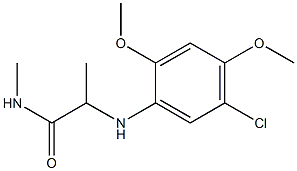 2-[(5-chloro-2,4-dimethoxyphenyl)amino]-N-methylpropanamide