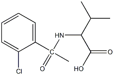 2-[1-(2-chlorophenyl)acetamido]-3-methylbutanoic acid