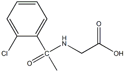 2-[1-(2-chlorophenyl)acetamido]acetic acid Structure