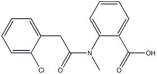 2-[2-(2-chlorophenyl)-N-methylacetamido]benzoic acid