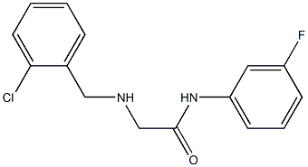 2-{[(2-chlorophenyl)methyl]amino}-N-(3-fluorophenyl)acetamide