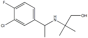 2-{[1-(3-chloro-4-fluorophenyl)ethyl]amino}-2-methylpropan-1-ol