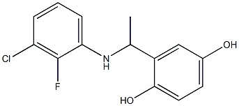 2-{1-[(3-chloro-2-fluorophenyl)amino]ethyl}benzene-1,4-diol