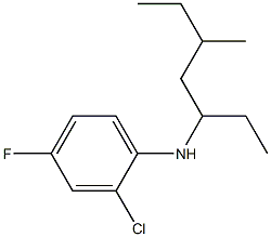 2-chloro-4-fluoro-N-(5-methylheptan-3-yl)aniline