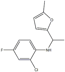 2-chloro-4-fluoro-N-[1-(5-methylfuran-2-yl)ethyl]aniline