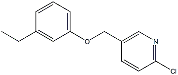 2-chloro-5-(3-ethylphenoxymethyl)pyridine Structure
