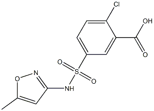 2-chloro-5-[(5-methyl-1,2-oxazol-3-yl)sulfamoyl]benzoic acid