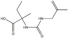 2-methyl-2-({[(2-methylprop-2-enyl)amino]carbonyl}amino)butanoic acid