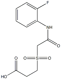 3-({2-[(2-fluorophenyl)amino]-2-oxoethyl}sulfonyl)propanoic acid