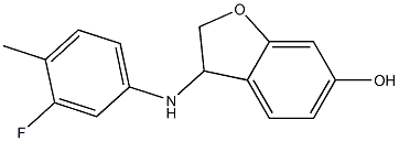 3-[(3-fluoro-4-methylphenyl)amino]-2,3-dihydro-1-benzofuran-6-ol