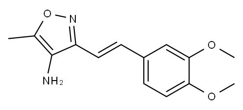 3-[(E)-2-(3,4-dimethoxyphenyl)vinyl]-5-methylisoxazol-4-amine