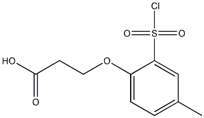 3-[2-(chlorosulfonyl)-4-methylphenoxy]propanoic acid