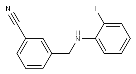3-{[(2-iodophenyl)amino]methyl}benzonitrile