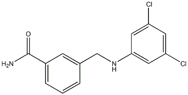 3-{[(3,5-dichlorophenyl)amino]methyl}benzamide Structure