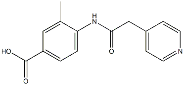 3-methyl-4-[(pyridin-4-ylacetyl)amino]benzoic acid